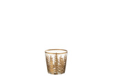 Windlicht Chloe Verre Transparent/Or Petit